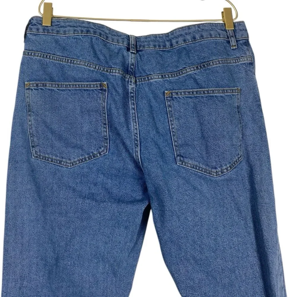 ASOS Design Classic Rigid Jeans Mid Wash Blue‎ Slim Fit Tapered Mens 38x34 594